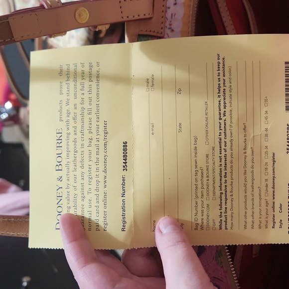 Dooney and Bourke cupcake pursebarely used. No stains or tears. Cupcake. Pink - Picture 10 of 10